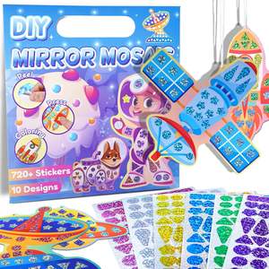 <span class=keywords><strong>Bébé</strong></span> garçons filles cadeau feuille Art artisanat activité peinture bricolage sac à dos étiquettes à bagages espace thème enfants activité mosaïque autocollants Kits - Product Image 1