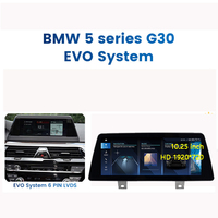 10.25 ''lecteur multimédia sans fil Apple CarPlay Android autoradio pour BMW série 5 G30 2018 EVO GPS Navigation écran Android