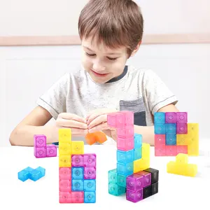 3d Tangram Tetri Game Intellectual Jigsaw Education Gift Christmas Building Blocks Push Bubble Puzzle Tetri