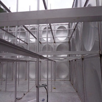Combat à boire de 2000 gallons Grand réservoir de stockage d'eau commercial en acier inoxydable de 30000 litres