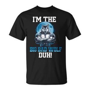 Camiseta I'm The Big Bad Wolf Duh, camiseta para fiesta de disfraces de Halloween - Product Image 1