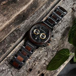 Thương Hiệu Hàng Đầu Quà Tặng Sang Trọng Thể Thao Người Đàn Ông Đồng Hồ Đeo Tay Chronograph Nhật Bản Phong Trào Sinh Thái Thời Trang OEM Thạch Anh Đồng Hồ Gỗ Đồng Hồ - Product Image 6