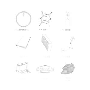 Smart Robot Vacuum Cleaner 12V Brushless Motor Home Use App Control Spot And Scheduled Cleaning - Product Image 1