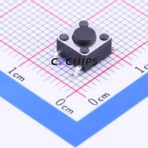 KAN0641-0431B-L Tactile Switch SMD-4P,6x6mm Switch Single Pole Single Throw Round Button Vertical Mount 6mm - Product Image 1