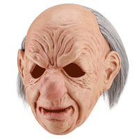 Masque d'horreur en latex pour Halloween 2026, masque effrayant pour cosplay, décorations de fête de Noël et festivals de mascarade