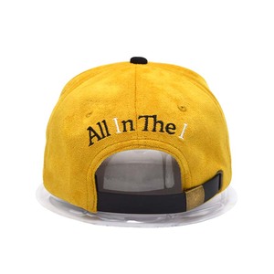 Hochwertige neue Original Wildleder maßge schneiderte 3D-Stickerei Logo Distressed gebogene Krempe verstellbare 5-Panel Baseball Gorras Hüte - Product Image 3