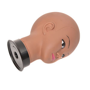 Cabeza de Maniquí de cosmetología para práctica de maquillaje, cabeza de maniquí sin pelo para práctica de cosmetología, 2022 - Product Image 4