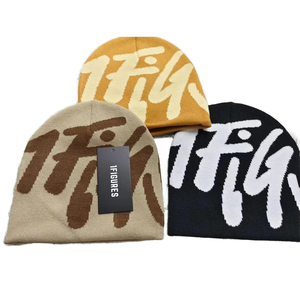 Oem Großhandel Custom Design Jacquard Beanie Hochwertige Unisex Cap Gestrickt Outdoor Winter Ski Acryl Beanie Hüte - Product Image 1
