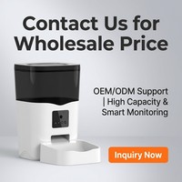 Distributeur automatique intelligent de nourriture pour animaux de compagnie avec contrôle par application WiFi, capacité de 3 L, caméra intégrée et alimentation programmée pour chat et chien