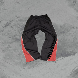 Secado rápido elasticidad apilado recto cortavientos peso pesado estilo Casual hombres personalizado holgado curvo lona bordado desgastado - Product Image 1