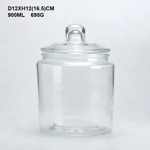 Hete Verkoop Hoge Kwaliteit Vierkante 900Ml 1870Ml Voedsel Opslag Pot Lege Glazen Honingpot Glazen Flessen Voor Honing Verpakking