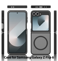 Étui de téléphone portable translucide de luxe avec anneau magnétique sensation de peau pour Samsung Galaxy Z Flip 6 étui couverture de téléphone personnalisée