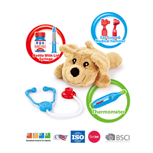 Kits de vétérinaire pour enfants avec sac de chien en peluche, jeu de simulation de vétérinaire, soins aux animaux de compagnie, jeu de médecin pour enfants, filles, 15 pièces - Product Image 5