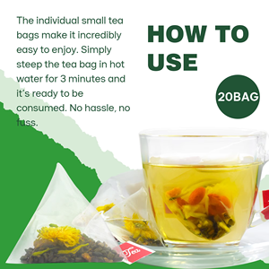 ชาบำรุงสายตา OEM ODM พร้อมส่ง ชาสมุนไพรผสมแคสเซีย วูลเบอร์รี่ และเก๊กฮวย ช่วยบำรุงสายตา บรรจุ 20 ซอง - Product Image 3