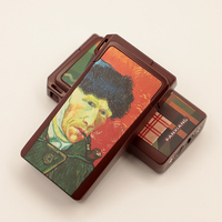 Briquet à cigares double flamme en gros, deux modes d'allumage, flamme réglable, avec logo personnalisé, coffret cadeau pour le tabac et les voyages