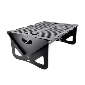 Parrilla de barbacoa de acero al carbono personalizable, brasero de leña para barbacoa, para acampar al aire libre, hoguera - Product Image 1
