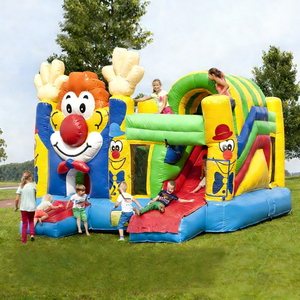 Château gonflable commercial <span class=keywords><strong>à</strong></span> thème <span class=keywords><strong>clown</strong></span> avec toboggan, château de saut coloré <span class=keywords><strong>pour</strong></span> enfants, idéal <span class=keywords><strong>pour</strong></span> les événements de fête foraine - Product Image 6