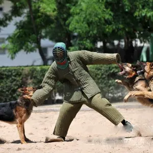 Pano resistente à mordida, terno para cachorro protetor de treinamento