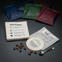 Sachet en plastique transparent de taille personnalisée, impression thermoscellée unilatérale, sachet de thé, sachet extérieur pour filtre à café, emballage