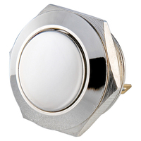 Interrupteur à bouton-poussoir momentané à verrouillage en métal étanche IP67 de 16 mm pour démarrage de voiture électronique