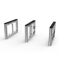 Barrière pivotante en acier inoxydable 304 avec vérification par empreinte digitale, tourniquet piétonnier pour passage scolaire intérieur et extérieur