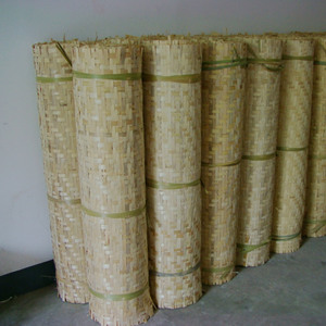 Bamboo Strip Mats Machine Woven For Construction Sites Raw Material Yellow Color ZTX 01 Industrial Use Building Materials - Product Image 1