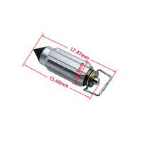 Kit de Reparación de Carburador para Motocicleta, Tipo Aguja Flotante con Clip de Alambre Completo, Medidas 4.25mm x 13.95mm