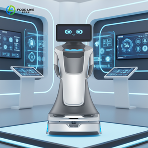 中国製ハイテク広告ディスプレイ搭載インテリジェントロボット、レストラン向け移動式顧客受付ロボット - Product Image 1