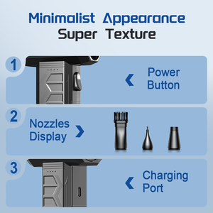 120000Rpm Fan 3 Tốc độ Mini Turbo Fan Điện Không Dây Khăn Lau Bụi Không Khí Bàn Phím Di Động Làm Sạch Turbo Fan <span class=keywords><strong>Air</strong></span> Blower - Product Image 4