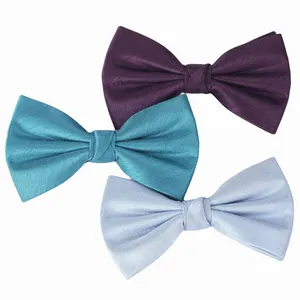 Custom Pattern Dupion Silk Wedding New Solid For Men For Party High Quality Bow Tie For Men