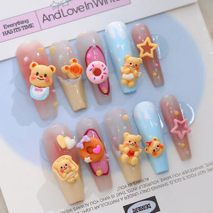 Paquete de 30 Piezas de Adornos de Uñas con Diseño de Ositos de Peluche de Diferentes Tamaños, Accesorios de Manicura Kawaii, Decoración de Uñas al por Mayor - Product Image 5
