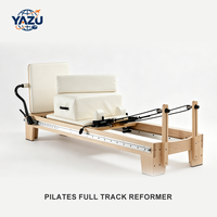 Reformer Pilates Professionnel Personnalisé pour Studio de Yoga, Commercial CE, avec Barre de maintien intérieure en Érable
