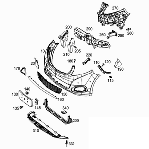 Rejilla de Parachoques Delantero Derecha sin Orificio para Automóviles BBmart (OE:<span class=keywords><strong>448</strong></span> 884 01 <span class=keywords><strong>00</strong></span>) 4488840100 para Mercedes Benz W447 V260 V250 Classe - Product Image 1