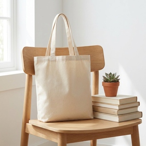 Custom <b>Large</b> Washable <b>Canvas</b> Tote Shopping <b>Bag</b> Heavy Duty Eco-Friendly Reusable Foldable Grocery <b>Bag</b> with Handles - Product Image 3