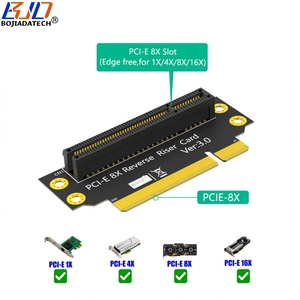 Ranura inversa <span class=keywords><strong>PCI</strong></span>-E 3,0 8X a tarjeta vertical adaptadora PCIe X8 para caja de servidor 2U Dirección de instalación hacia la <span class=keywords><strong>CPU</strong></span> en Stock - Product Image 5