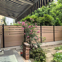 Clôture composite décorative de jardin à vente chaude, clôture en bois double face Chicago