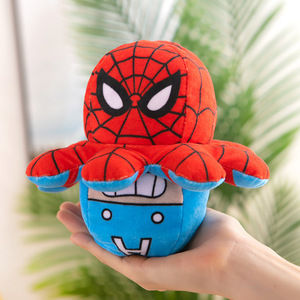 Peluche Polpo Reversibile Bobby <span class=keywords><strong>Marvel</strong></span> Avengers Iron <span class=keywords><strong>Man</strong></span> Captain America Hulk Spiderman con Imbottitura in Cotone PP e Borsa in Rete di Velluto - Product Image 5