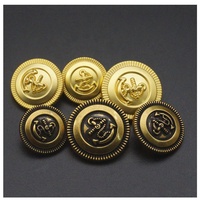 Boutons de veste en alliage de zinc sans nickel certifiés OEKO-TEX SANKO, accessoires de vêtement à coudre