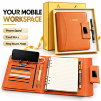 Coffret Cadeau d'Affaires Certifié 3C avec Batterie Externe Portable 4-en-1 Intégrée, Stylo, Clé USB – Boîte Cadeau Personnalisée Haut de Gamme pour