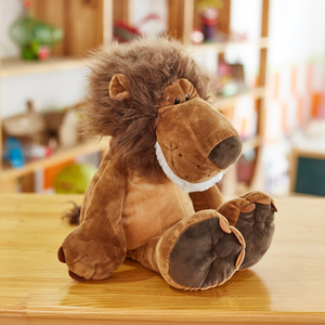 Hecho en china venta al por mayor super suave tela de fibra de regalo de león animales de peluche para el bebé y los niños - Product Image 2