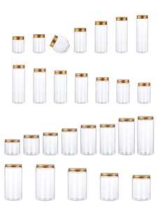 Tùy Chỉnh Dùng Một Lần Lọ Nhựa 50Ml-3400Ml Vòng Vuông Thiết Kế Với Vít Top Có Nắp Đậy Cho Salad Đường Snack Kẹo Cookie Lưu Trữ - Product Image 2