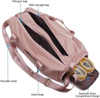 Sac de Sport et Voyage "Duffle" Nylon Rose Étanche Grande Capacité – Nouveau Modèle Designer Chaudement Vendu pour Sport et Fitness Humide et Sec