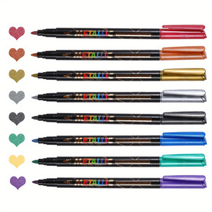 Bview Art Pennarelli a Base d'Acqua Bicolore Oro e Argento, Asciugatura Rapida per Biglietti d'Auguri, Calligrafia e <span class=keywords><strong>Disegno</strong></span> - Product Image 5