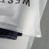 Sacs Plastique Personnalisés pour T-Shirts Vêtements Givrés Biodégradables avec Fermeture Zip Auto-Scellante Emballage et Impression Logo Personnalisé