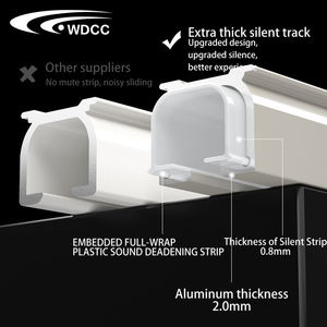 Ceiling Curtain Curved Curtain Rail Ceiling Track Silent Curtain Railing Track for Window Curved - Product Image 4