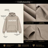 Sweat à capuche unisexe oversize épais en molleton de coton et polyester, coupe streetwear, épaules tombantes, personnalisable avec logo, uni et vierge