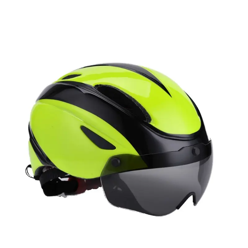새로운 자기 고글 헬멧 통합 자전거 헬멧 산악 자전거 승마 헬멧