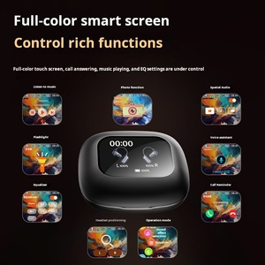 2025 xu hướng <span class=keywords><strong>LCD</strong></span> hiển thị kỹ thuật số không dây TWS Earbuds enc chủ động tiếng ồn hủy bỏ BT 5.<span class=keywords><strong>4</strong></span> IPX4 thể thao không thấm nước Tai nghe JL - Product Image 6