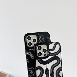 Funda para Teléfono con Diseño de Serpiente Sexy, Superventas, para iPhone 15 14 Pro XS, con Espejo, Antigolpes, para Accesorios de Apple - Product Image 6