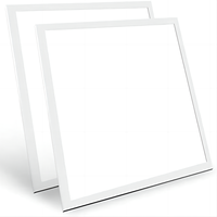 Panneau lumineux LED commercial 2x2 2x4, 30W 40W 50W, encastré au plafond, lampe LED plate pour bureau, supermarché